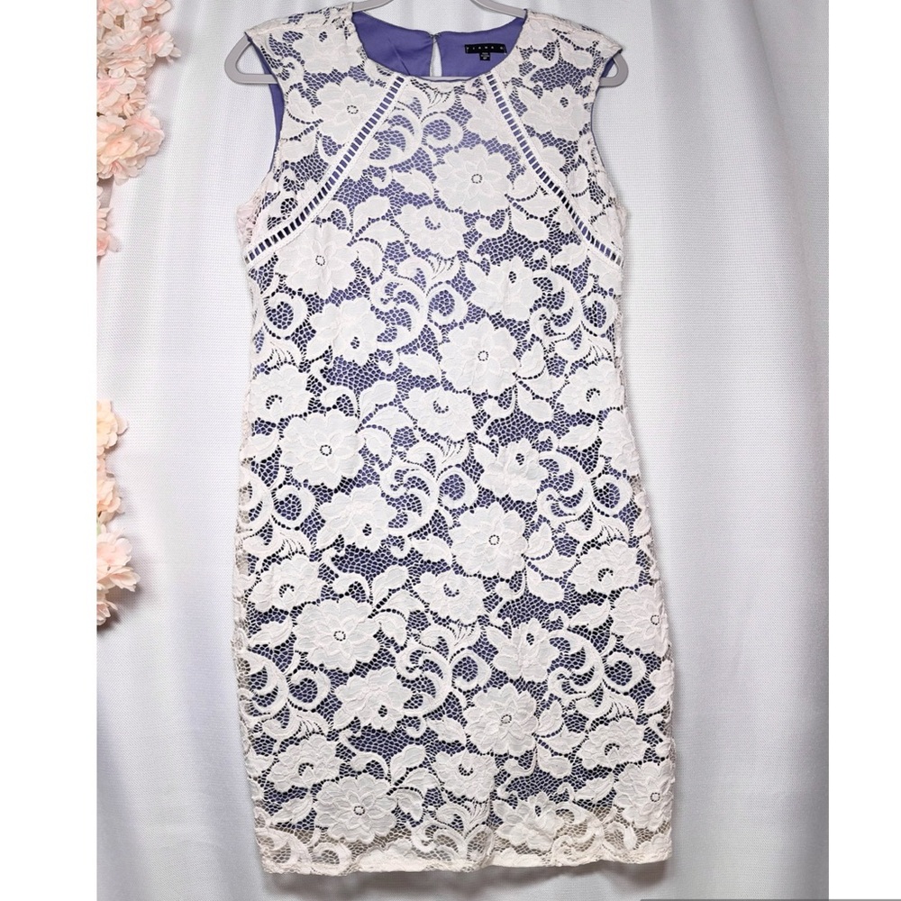 🌸 4/$20 Tiana B. Floral Lace Sheath Dress 6 Petite